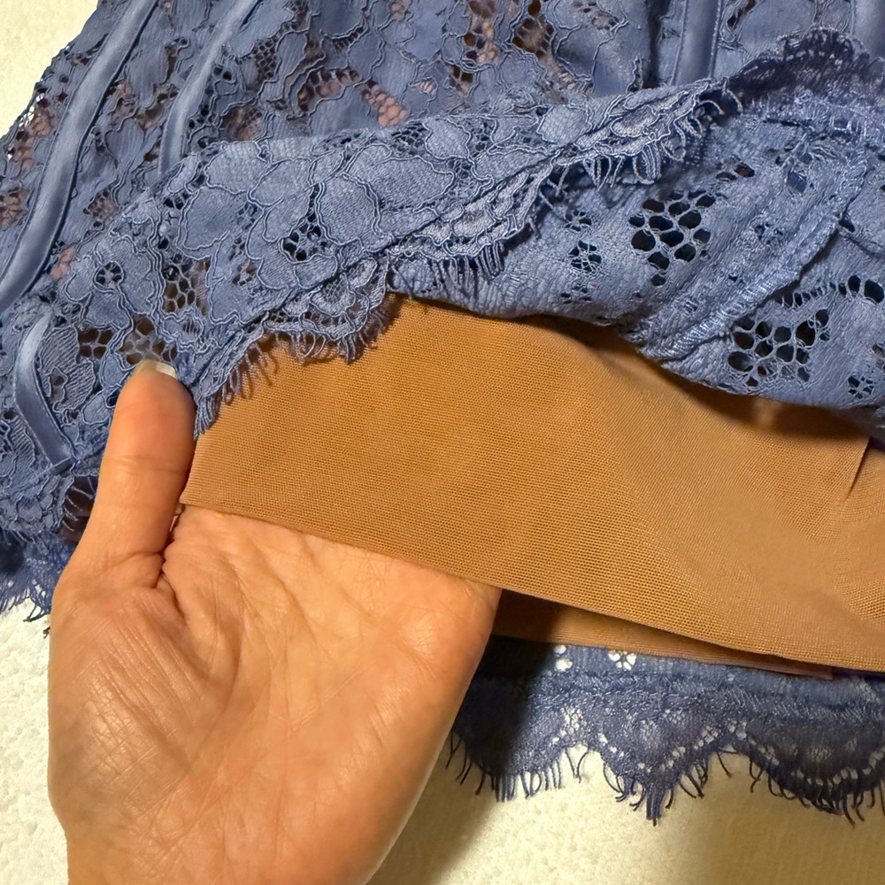 House of CB Lala Lavender Lace Mini Dress (XS) - Picture 11 of 13